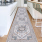 OPPODREAM Soft Area Rugs 5x7, Persian-Inspired Washable Rug, Blue & Gold