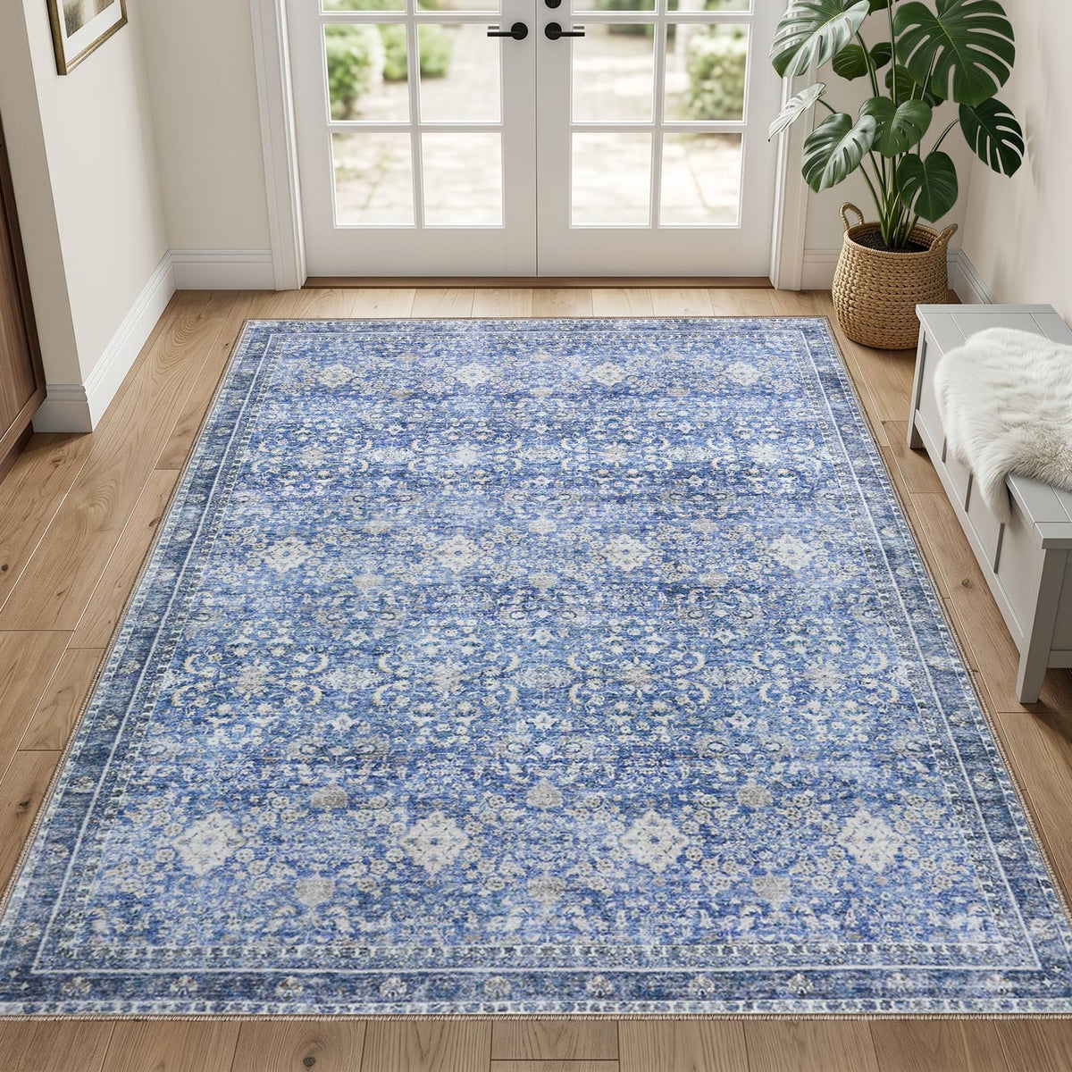 Sasttie 8x10 Area Rugs, Ultra-Soft Washable Rug for Living Room, Beige