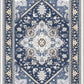 OPPODREAM Soft Area Rugs 5x7, Persian-Inspired Washable Rug, Blue & Gold