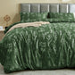 MUXHOMO Duvet Cover Twin/Twin XL Size, 2-Piece Beige Leaves Bedding Set