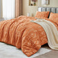 MUXHOMO Duvet Cover Twin/Twin XL Size, 2-Piece Beige Leaves Bedding Set