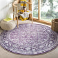 OPPODREAM Vintage Blue Area Rugs 5x7, Washable Rug for Living Room