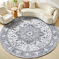 OPPODREAM Soft Area Rugs 5x7, Persian-Inspired Washable Rug, Blue & Gold