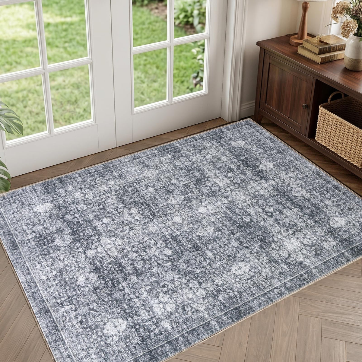 Sasttie 8x10 Area Rugs, Ultra-Soft Washable Rug for Living Room, Beige