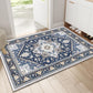 OPPODREAM Soft Area Rugs 5x7, Persian-Inspired Washable Rug, Blue & Gold