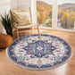 OPPODREAM Soft Area Rugs 5x7, Persian-Inspired Washable Rug, Blue & Gold