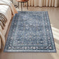 OPPODREAM Vintage Blue Area Rugs 5x7, Washable Rug for Living Room