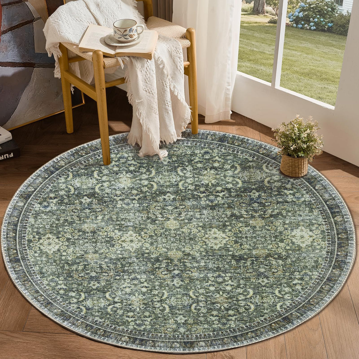 Sasttie 8x10 Area Rugs, Ultra-Soft Washable Rug for Living Room, Beige