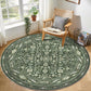OPPODREAM Vintage Blue Area Rugs 5x7, Washable Rug for Living Room