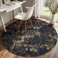 Sasttie 8x10 Washable Area Rug, Modern Abstract Large Carpet, Black & White