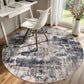 Sasttie 8x10 Washable Area Rug, Modern Abstract Large Carpet, Black & White