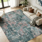 Sasttie 8x10 Washable Area Rug, Modern Abstract Large Carpet, Black & White