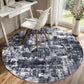 Sasttie 8x10 Washable Area Rug, Modern Abstract Large Carpet, Black & White