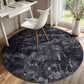 Sasttie 8x10 Washable Area Rug, Modern Abstract Large Carpet, Black & White