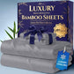 3/4pcs Extra Deep Pocket Sheets Bamboo Bed Sheet Set - kids & Pillowcase Set,Comfy Breathable Cooling Hotel Luxury Bedding for Women, Men and kids- Pockets, Ultra-Soft, Wrinkle Free