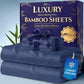 3/4pcs Extra Deep Pocket Sheets Bamboo Bed Sheet Set - kids & Pillowcase Set,Comfy Breathable Cooling Hotel Luxury Bedding for Women, Men and kids- Pockets, Ultra-Soft, Wrinkle Free