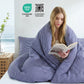 JOLLYVOGUE Queen Size Striped Duvet Cover Set, 3 Pieces Soft Microfiber Bedding with Zipper Closure & 8 Corner Ties