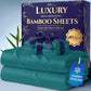 3/4pcs Extra Deep Pocket Sheets Bamboo Bed Sheet Set - kids & Pillowcase Set,Comfy Breathable Cooling Hotel Luxury Bedding for Women, Men and kids- Pockets, Ultra-Soft, Wrinkle Free