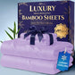 3/4pcs Extra Deep Pocket Sheets Bamboo Bed Sheet Set - kids & Pillowcase Set,Comfy Breathable Cooling Hotel Luxury Bedding for Women, Men and kids- Pockets, Ultra-Soft, Wrinkle Free