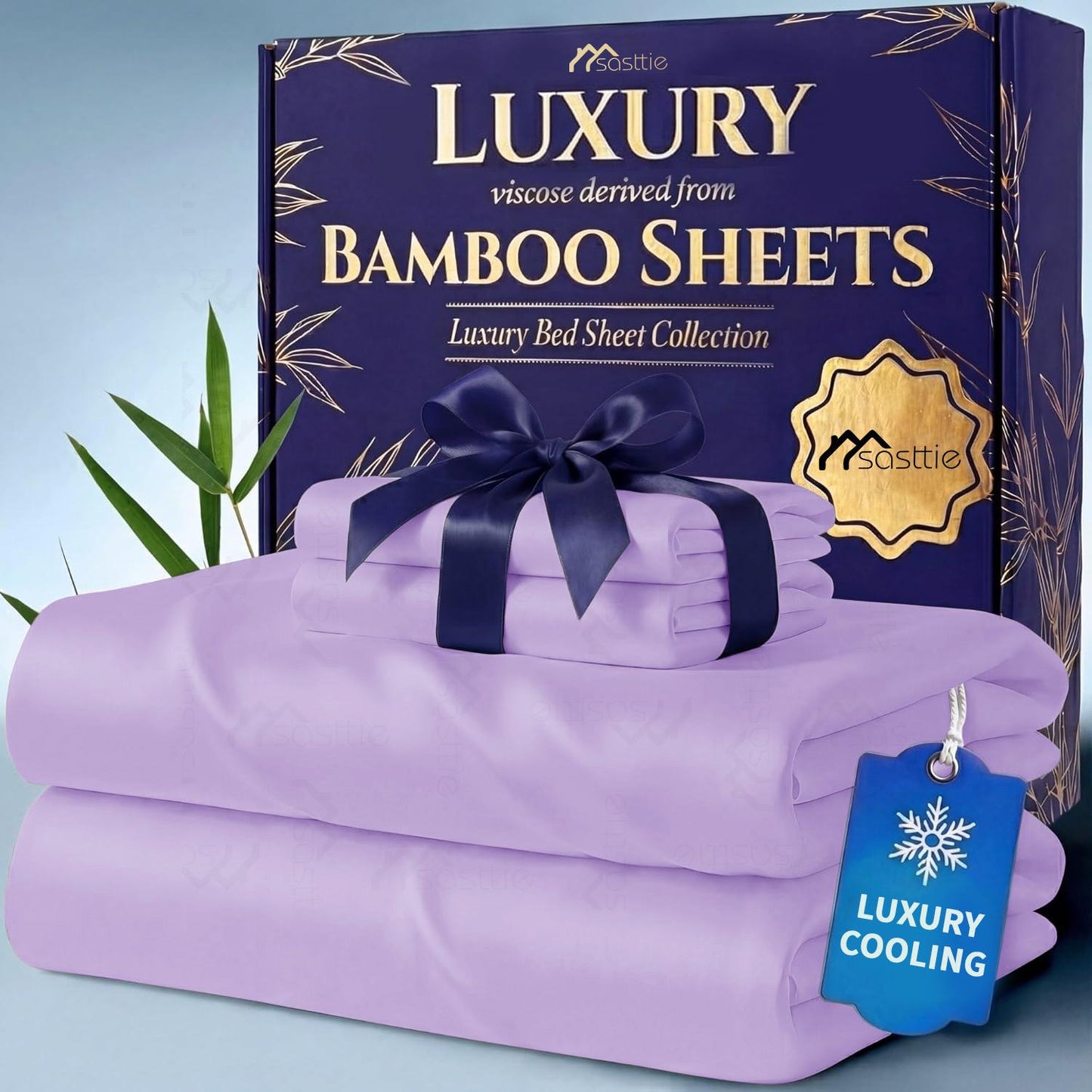 3/4pcs Extra Deep Pocket Sheets Bamboo Bed Sheet Set - kids & Pillowcase Set,Comfy Breathable Cooling Hotel Luxury Bedding for Women, Men and kids- Pockets, Ultra-Soft, Wrinkle Free