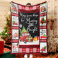 Red Truck Christmas Tree Christmas Christmas Blanket Sherpa Fleece Blanket