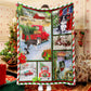 Christmas Blanket Truck Christmas Tree Blanket Border Collie Sherpa Fleece Blanket