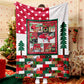 Red Truck Christmas Tree Christmas Design Christmas Blanket Sherpa Fleece Blanket Snowman Quilt