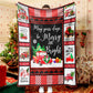 Red Truck Christmas Tree Patchwork Christmas Blanket Sherpa Fleece Blanket