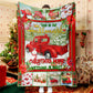 Red Truck And Snowman Christmas Blanket Sherpa Fleece Blanket Snowman Quilt Hallmark Blanket