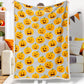 Jollyvogue Halloween Pumpkins With Various Expressions Halloween Blanket 2022 Soft Sherpa And Fleece Blanket