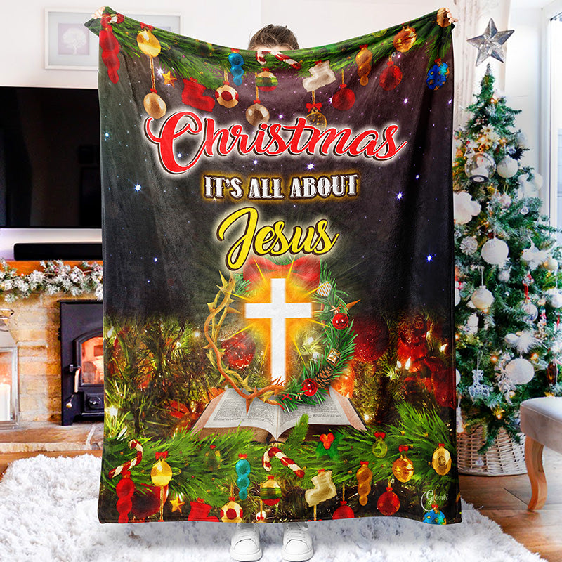 Christmas Is All About Jesus Blanket