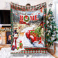 All Hearts Come Home For Christmas Snowman Blanket