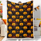 Jollyvogue Halloween Pumpkin Scary Smiley Halloween Blanket 2022 Soft Sherpa And Fleece Blanket