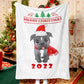 Christmas Hat Scarf Pet Christmas Blanket