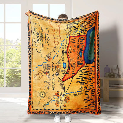 Treasure Hunt Blanket For Boys