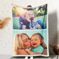 Personalized Photo Blanket 2 Photos for Mom