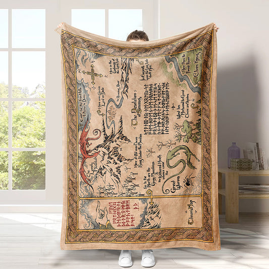 Dargon Treasure Map Blanket