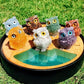 Natural Crystal Gemstone Owl