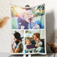 Personalized Photo Blanket 3 Photos Gift for Mom