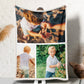 Personalized Photo Blanket 3 Photos Gift for Son