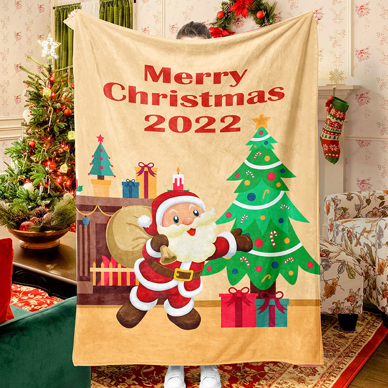 Cartoon Santa Claus 2022 Blanket