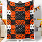 Jollyvogue Halloween Orange Black Stitching Halloween Pumpkin Wizard Hat To Commemorate Halloween Halloween Blanket 2022 Soft Sherpa And Fleece Blanket