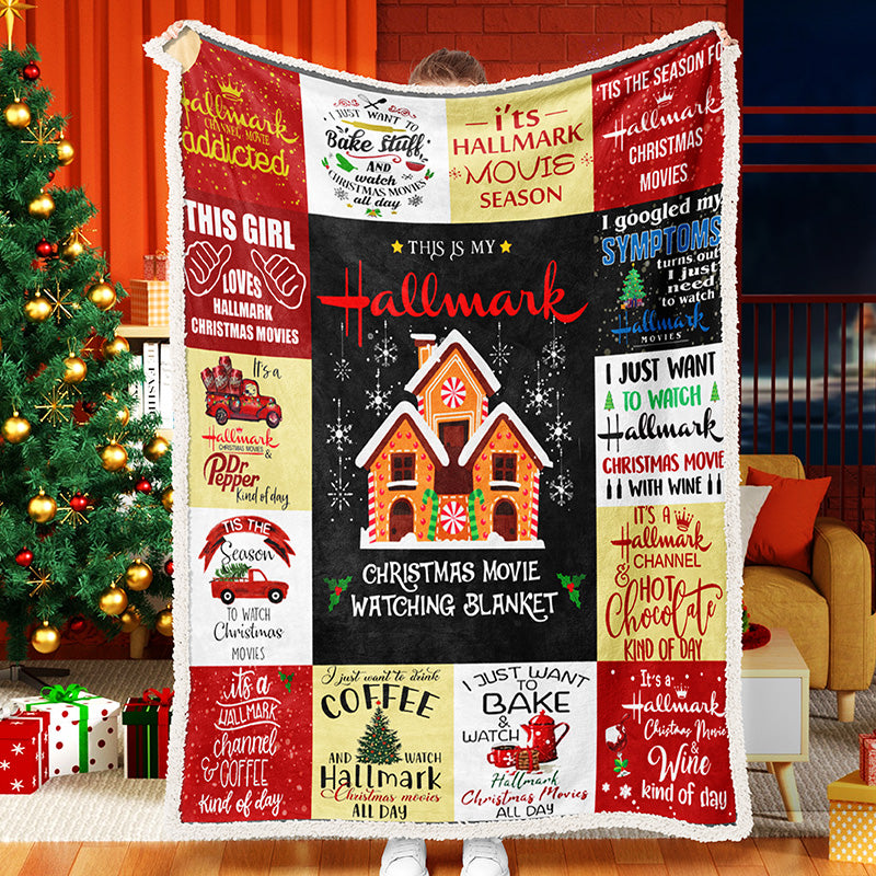 Christmas Patchwork Celebration Hallmark Blanket