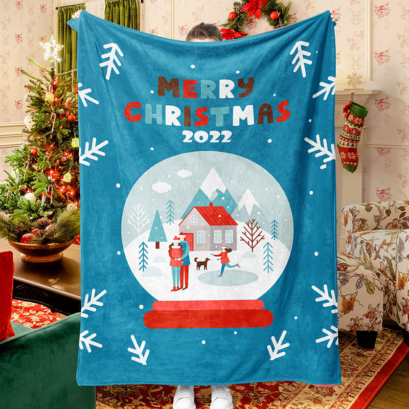 Sweet Home Christmas Celebration Blanket