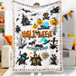 Jollyvogue Halloween Twisted Cartoon Ghost Pumpkin Evil Castle Tombstone Halloween Memorial Halloween Blanket 2022 Soft Sherpa And Fleece Blanket