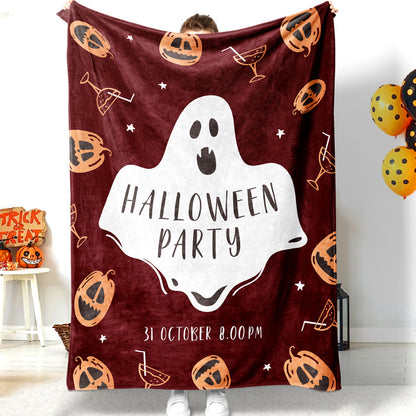 Jollyvogue Halloween Spooky Pumpkin Halloween Party Halloween Blanket 2022 Soft Sherpa And Fleece Blanket