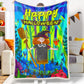 Jollyvogue Halloween Colorful Skull Print Halloween Halloween Blanket 2022 Soft Sherpa And Fleece Blanket