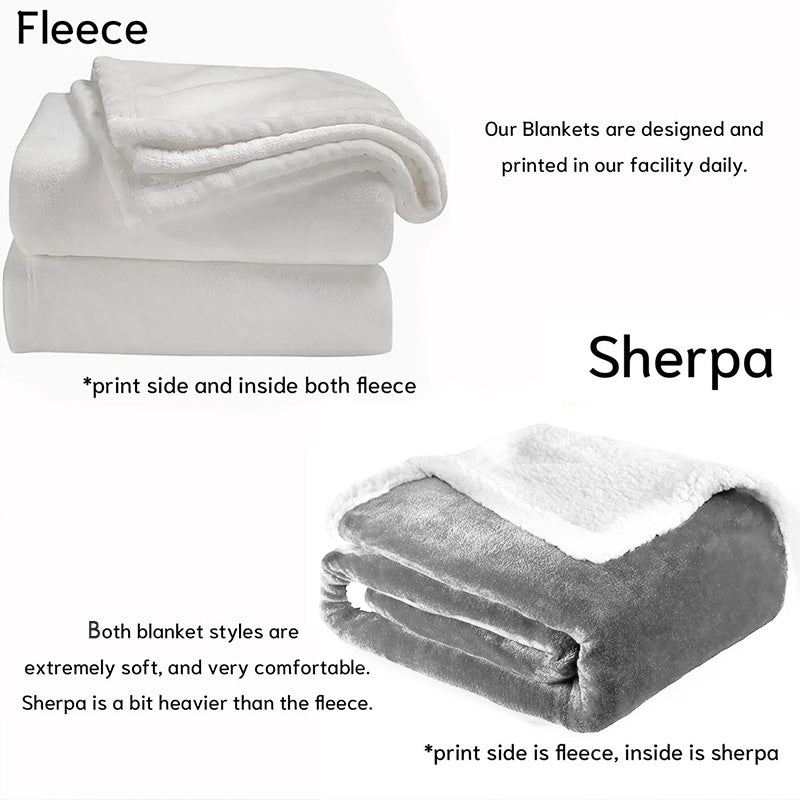 German Shepherd Sherpa Throw Blanket
