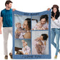 Personalized Photo Blanket 4 Photos for Mom