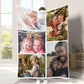 Personalized Photo Blanket 5 Photos Gift for Daughter